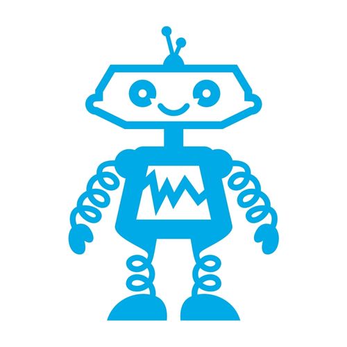 Roboter (275) Bügelbild Aufbügler Applikation
