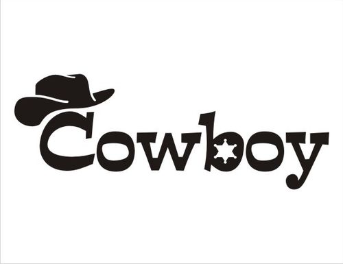 Cowboy (414a) Bügelbild Aufbügler Applikation