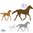 Pferde (833) Bügelbild Aufbügler Applikation