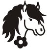Pferdefan (419) Bügelbild Aufbügler Applikation