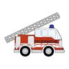 Feuerwehr (878) Bügelbild Aufbügler Applikation