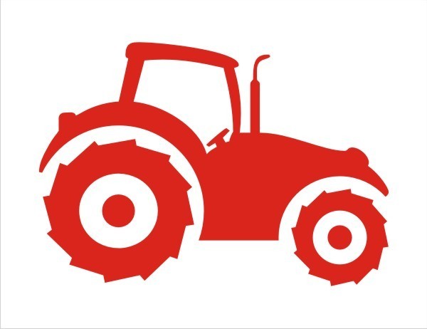 Applikation zum Aufbügeln Bügelbild 3-703 Traktor 