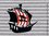 Piratenschiff (865) Bügelbild Aufbügler Applikation