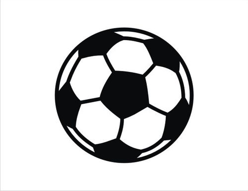 Großer Fußball (538) Bügelbild Aufbügler Applikation