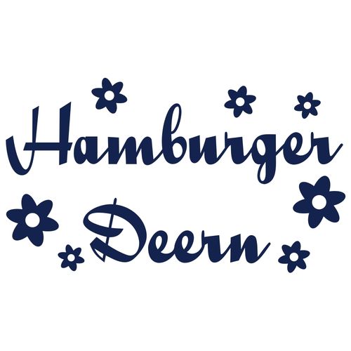 Hamburger Deern (403a) Bügelbild Aufbügler Applikation
