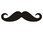 Moustache(397) Bügelbild Aufbügler Applikation