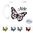 Schmetterling (794) Kinder Kunststoff Tasse Name