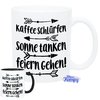 Kaffee schlürfen (711) Keramiktasse SprücheTasse